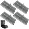Lot de 4 filtres HEPA de rechange pour Dreame X40 ultra complet, L10s Ultra Gen 2, X30 Ultra, X30 Pro Plus, X30 Pro Ultra, L10s Pro Ultra Heat, Robot Aspirateur Balayant Accessoires