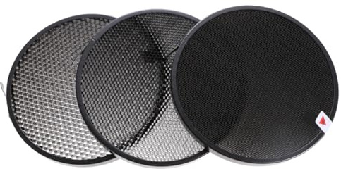 SEWACC 1set Photography Honeycomb Grid for Reflector Easy Installation Light Camera Flash for Studio and Portrait Photography
