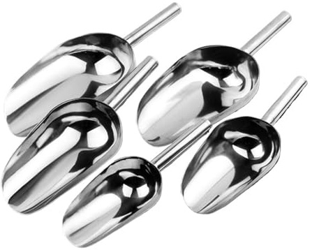 OZDTLP Raspador de Hielo de Acero Inoxidable de 8 a 13 Pulgadas: Herramienta de Cocina Multiusos for Bares, bufés, harina, Dulces, azúcar y raspado de Hielo.(S)