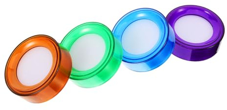 SOIMISS Lot de 4 Humidificateurs de Doigts en Éponge Multicolore pour Comptage D'argenté et Manipulation de Papiers, Accessoires de Bureau Pratiques et Réutilisables