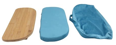 Jelquix Meditationsbänk, Hopfällbar, Knästående Meditationspall, Avtagbar Kuddepall med Magnetiska Låsbara Gångjärn, Idealisk för inomhus- och Utomhusyoga och Bön (Blå)