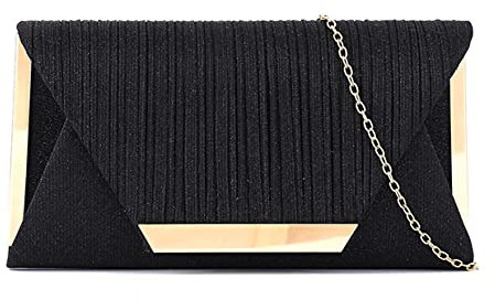 Fioeyr Women's Flap Clutch Bag Purses Glitter Party Wedding Evening Bags Envelope Handbag