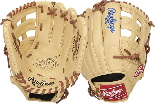 Rawlings Youth Glove Player Models | Sizes 10.5-12.25 | Multiple Styles Select Lite Gameday Gant de Baseball pour Jeunes, 29,2 cm, Toile Pro H, Main Gauche Fille, Kris Bryant-Camel, Taille Unique