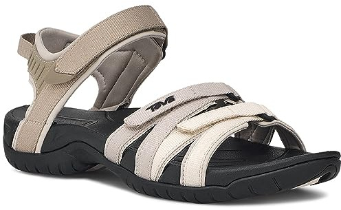 Teva Women's W Tirra Sandal, Black/Birch Multi, 6 UK