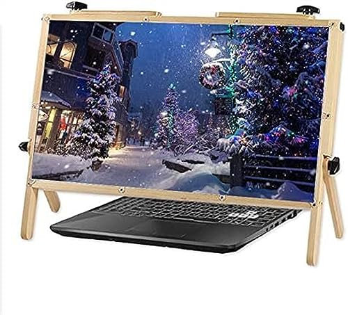 MOOWI Lupe mit Halterung Bildschirmlupe for Laptop Laptop-Bildschirmlupe Schutzhalter 22, Faltbarer Computer-Laptop-Telefonhalter