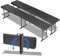 2 PCS Bierbank Klappbar,Klappbank Garten,Faltbank Camping mit Tragegriff,Faltbare Campingbank 180cm,Bierzeltbank belastbar bis 400kg,Partybank aus HDPE Kunststoff & Stahlgestell,Gartenbank,HolzOptik