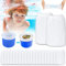 WAYBWZDQ 20 Stück Pool Skimmer Socken, Skimmer Filter Netz, Pool Skimmer Netz Wiederverwendbar, Skimmerkorb Netz Filtersocken Schwimmbad Skimmersocke für Entfernt Gras, Blätter, Abschaum