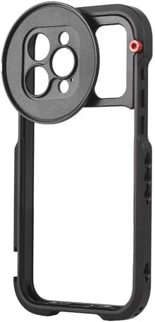 Andoer Jaula para Teléfono Portátil Rig Video para Teléfono Móvil Estabilizador para Smartphone Portátil con 3 Soportes para Trineo Fría de Reemplazo para Grabación de Video iPhone 15 PRO Max