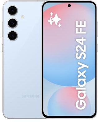 Samsung Galaxy S24 FE AI Smartphone ohne Vertrag, AI Handy mit Android, 8 GB RAM, 128 GB Speicher, 50-MP-Kamera, Lange Akkulaufzeit, Blue, 36 Monate Herstellergarantie [Exklusiv bei Amazon]