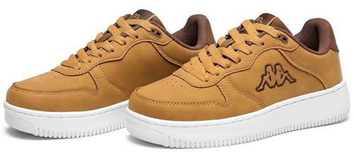 Kappa - Sneakers Bassa, Uomo Donna, Giallo, Poliuretano, Fitness. Logo Maserta 4, Taglia: 41