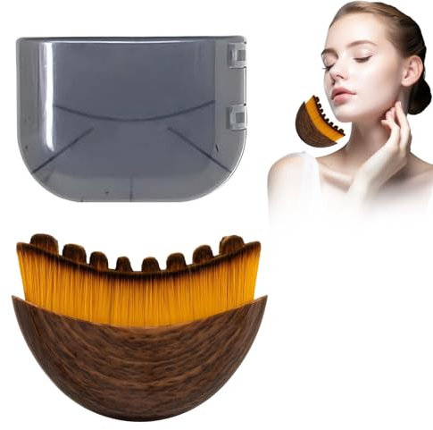 Brosse de Contour Lymphatique pour le Visage, Brosse à Sec pour le Visage, Massager de Drainage Lymphatique Visage, Massage de Drainage Lymphatique pour Sculpter le Visage, le Menton et la Mâchoire