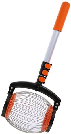 Yechiry Acorn Picker Upper Roller, Telescopic Nut Gatherer for Pecans Walnuts, Fruits, and Chestnuts, Easy Carry, Ideal Orchard Tool, Constructed with Premium Aluminum