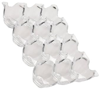 SHINEOFI 1Pc Boîte à Œufs en Acrylique Transparente à 12 Compartiments pour Réfrigérateur Protection contre Chocs Stockage Maison