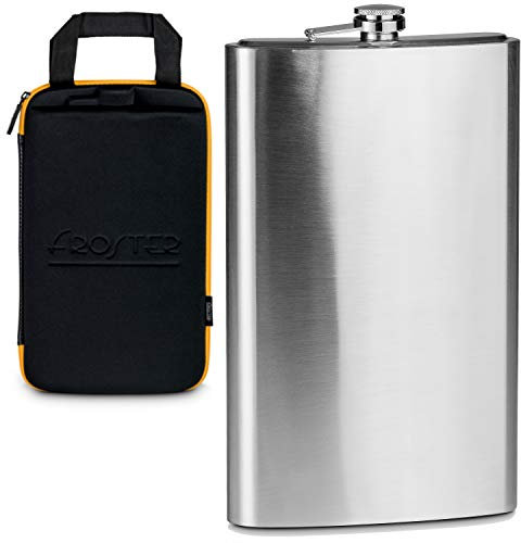 Froster Flasque Géante dans un étui extrême, Grande Capacité 1,75 l, en Acier Inoxydable, Cadeau pour Homme