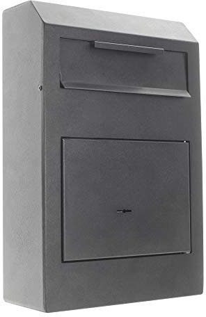Rottner T06204 Caja Fuerte con Ranura para depósito Cashmatic Basic, Color Negro, Cerradura de Llave de Doble paletón, Tornillos de fijación incluidos