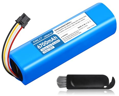 6700mah Ersatzakku für Dreame D9 Pro D9 Max,L10s Ultra/D10/D10 Plus/D10s/L10/ L10s/Z10 Pro, Xiaomi Mi S5/S6/S7/Q7 Max MaxV Ultra Pure, Xiaomi Roborock S50/S55, 1st und 2nd Gen, BRR-2P4S-5200S Series