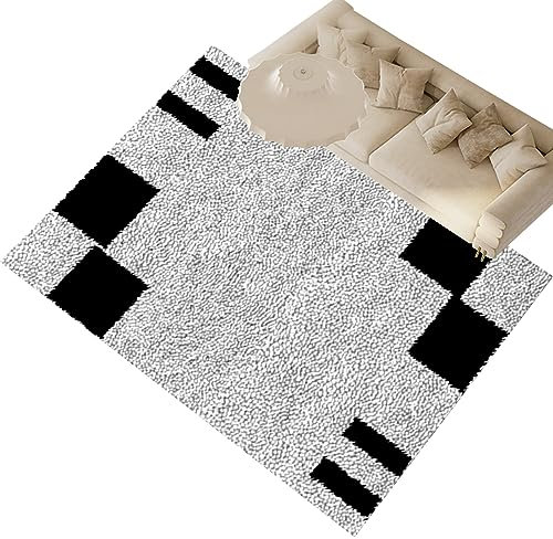 45x70cm Knüpfteppich Zum Selber Knüpfen Knüpfen Set Erwachsene Knüpfteppich Teppich Kits, Teppich-Kits Mit Klapphaken für Erwachsene Und Kinder, DIY Knüpfteppich Knüpfpackung Knüpf Teppich Set