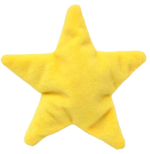 Aumüller Katzenspielkissen Plüschstern, goldgelb - gefüllt mit Baldrian