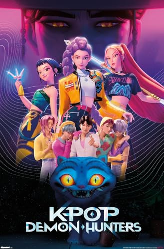 Netflix KPop Demon Hunters (2025) - Group Wall Poster, 34L x 22.4W, Unframed Version