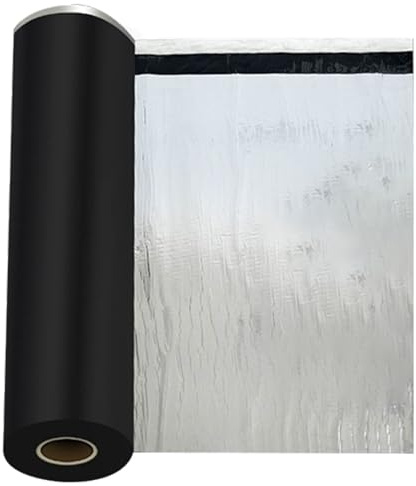 Tela Asfaltica Autoadhesiva, Cinta de Butilo, Cinta Selladora Impermeable, Cinta Bituminosa, Cinta Adhesiva Impermeable para Tejados para Goteras en Techos, Grietas Superficiales(0.5x10m)