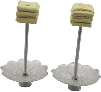 PEHHAH Antorchas de palma de fuego premium con base de loto para artistas dinámicos de fuego, equipo de baile de fuego duradero y elegante, 1 par