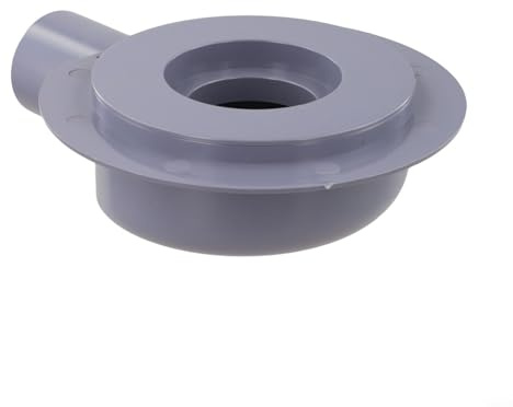Connecteur de vidange en PVC avec base à bride pour tuyaux européens de 50 mm et 100 mm, raccord de drainage de sol en plastique pour installation de plomberie de salle de bain (40 mm)