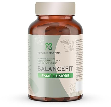 Reverse Bioaging Balancefit Integratore Menopausa Con Serotoninsync Controlla Fame Nervosa E Stabilizza Umore 7 Principi Attivi Naturali Griffonia, -Triptofano, Biancospino, Per Donne 45 60