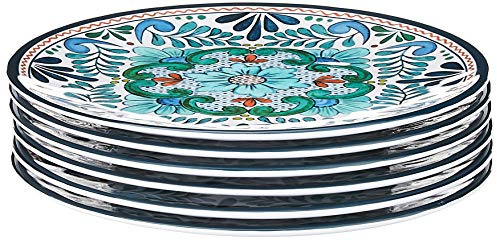 Certified International - 20286Set/6 Certified International Talavera 9 Salad/Dessert Plate, Set of 6, 9 Inches, Multicolor