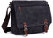LOSMILE Borsa a Tracolla di Tela Sacchetto del Messaggero Uomo 16 Pollici Laptop Borsa. (Nero)