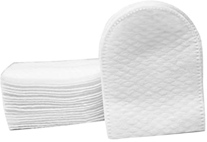 Healvian 240pièces U-shaped Cotton Pads Disques Démaquillants Doux Pour Visage Avec Boîte De Rangement Pour Maquillage Soins Peau Et Application De Tonique