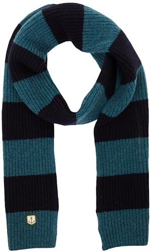 Armor Lux Blandat arv Lambswool ull halsduk, Dark Storm melerad/fartyg, One Size