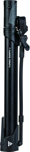 Topeak Morph Turbo Bicycle Tyre Pump with Flip Down Analogue Pressure Gauge, Black