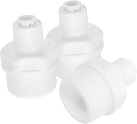 PRETYZOOM 3 pezzi Connettore Rapido per Tubo Adattatore Dritto Accessori per Filtrazione Installazione Compatibile con Sistemi Ro