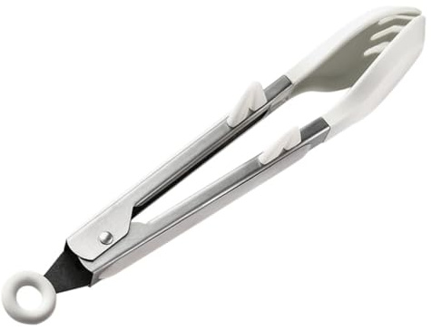 Cabilock Pinzas de Cocina Antideslizantes de Inoxidable para Alimentos Pinzas Multifuncionales para Barbacoa y Cocción Diseño Ligero y Compacto para Uso Interiores y Exteriores