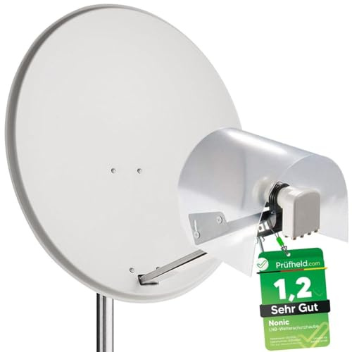 [Test MYCKET BRA, betyg 1,2 *] AB LNB väderskydd lock för 2 LNBs, LMB väderskyddskåpa, väderskyddshuv, skydd mot regn hagel snö, LMB skyddshuv för parabolantenner, täckhuv