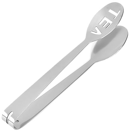 Pinze per bustine di tè - Clip per spremitore in acciaio inossidabile da 14 cm, strumento per infusore resistente al calore, impugnatura da cucina multiuso | Clip per filtro per bustina di tè per prep