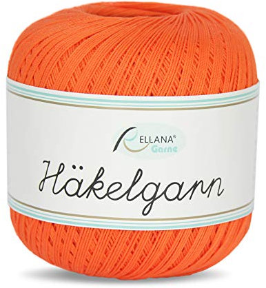 Häkelgarn Rellana File Crochet Yarn 50 g (24-Orange)