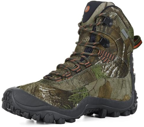 XPETI Women's Thermator Mid High-Top Hiking Boot Comfortable Work Boots Camouflage 9