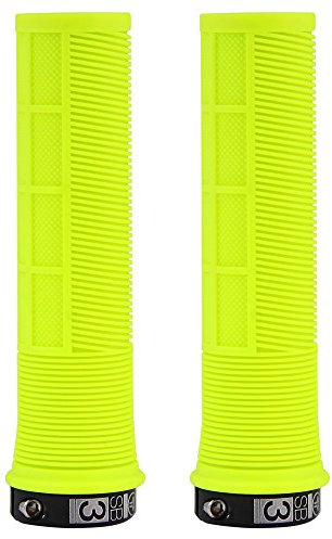 Muc-Off Unisex Race en 1 Paar Fahrradgriffe, Neongelb/Schwarz, 130x29