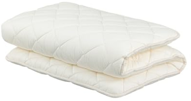 FULI Japanese Futon Mattress, Foldable & Portable Floor Lounger Bed, Roll Up Sleeping Pad, Shikibuton, Made in Japan (White, Twin)