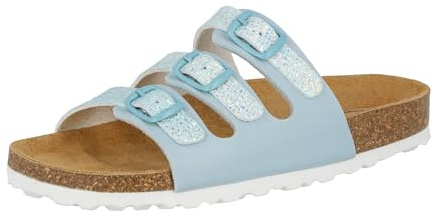 Lico Mädchen Bioline Free Kids Pantoletten, Türkis, 31 EU