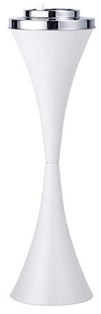 Sfeomi Posacenere da Terra Posacenere da Esterni con Support e Scatola di Sigarette Posacenere a Colonna per Interno Moderno Stabile Posacenere con Piedistallo Alta 61 cm (Bianco)
