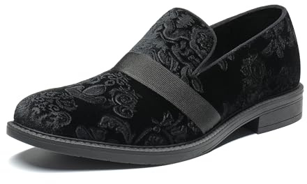 Bruno Marc Men's Dress Tuxedo Shoe Slip-on Classic Patent Leather Loafers,Size 11,Black,SBOX227M