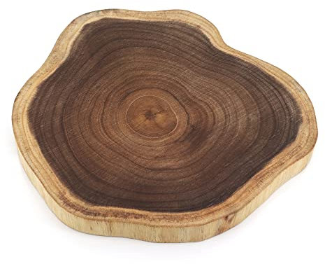 Wood Chopping Board, Unique Acacia Wood Cutting Board for Kitche, Durable & Hard Wearing | No waxing or Painting | Follow Actual Shape of Wood | Suitable for Bread, Cheese, Vegetables and Meat
