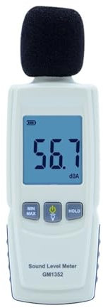 Misuratore di decibel, Fonometro digitale Tester di rumore DB Decibel Meter in decibel Rilevatore di rumore Microfono automatico Facile da usare, per misurazioni a casa e in fabbr