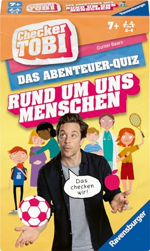 Ravensburger 22493 - Checker Tobi Rund um Uns Menschen - Das Abenteuerquiz für Kinder ab 7 Jahren, Quiz & Mitmachspiel für Kinder und Familien, für 2-4 Spieler