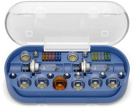 BLUETECH® Set H7 30-tlg mit Autosicherungen PKW Beleuchtung,Halogen,Signal Glühbirnen KFZ Ersatzlampenset Lampe Auto Set