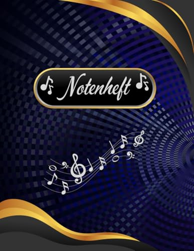 Notenheft Trompete DIN A4 Notenbuch Posaune Musikunterricht Waldhorn Notenlinienheft Große Lineatur Blasinstrumente Anfänger Kornett Querflöte ... Notensysteme Bariton Musiker Fagotte 01A12