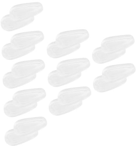 Ipetboom 10paare Brillennasenpads Aus Gummi rutschfeste Nasenkissen Für Brillen Nasenpolster Zum Kleben Anti-rutsch-Brillen Zubehör