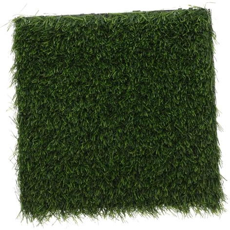 Didiseaon Alfombra de Césped Artificial Interlocking para Entrenamiento de Mascotas Diseño Modular y Realista para y Decoración Interior y Exterior de Almacenar y Transportar